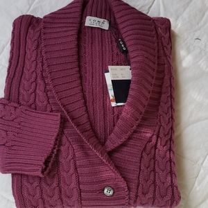Como sport wool plum sweater XL